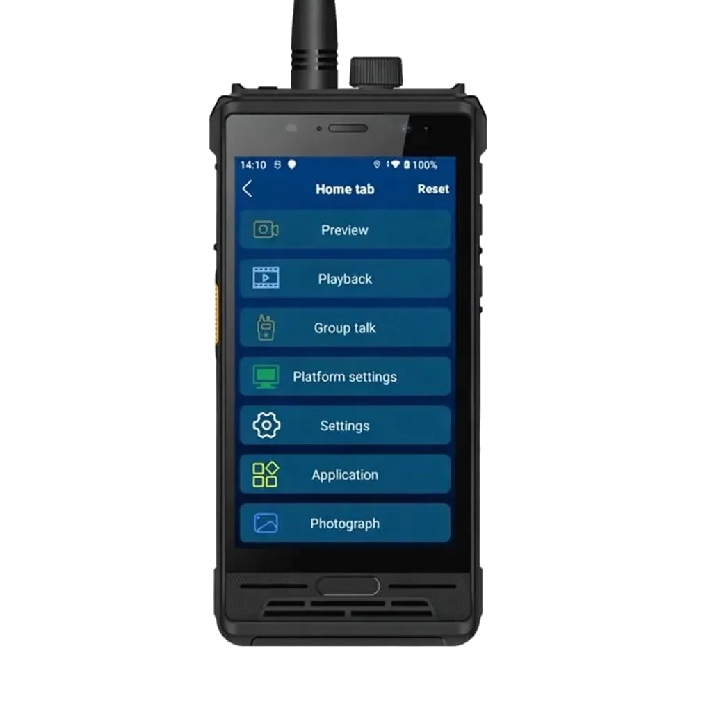 Radio Uphone L503 · DMR L5, vista del equipo